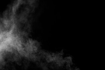 smoke on black background