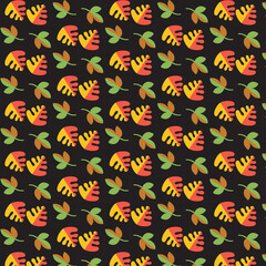 seamless pattern with leaves