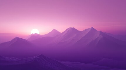 Purple gradient background with a clean and simple style.