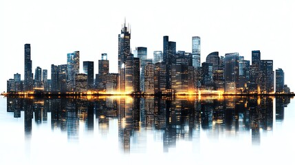 Obraz premium city skyline