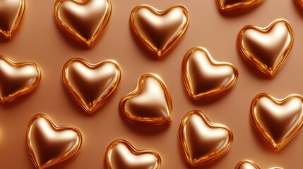 Fototapeta premium hearts love valentine's day shiny background.