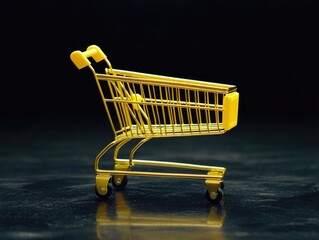 Miniature Shopping Cart