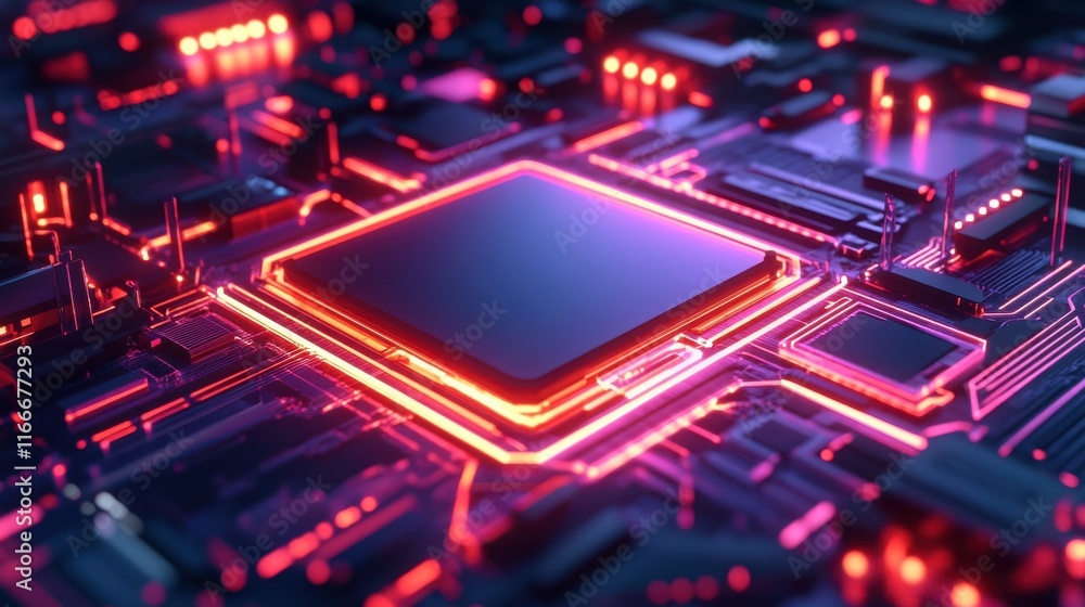 Poster high tech technology geometric and connection system background with digital data abstract.