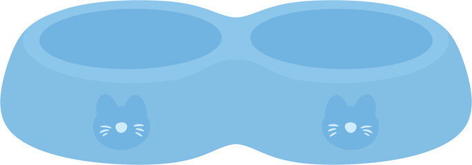 illustration pet food tray