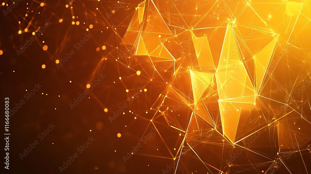 Poster abstract digital background with sharp intersecting lines and shapes