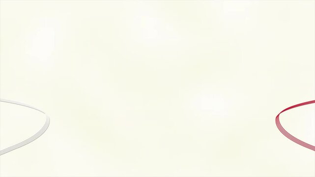 紅白の水引を解いて三つ折りの和紙を開くアニメーション