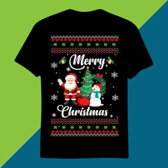 Christmas T-shirt Design .