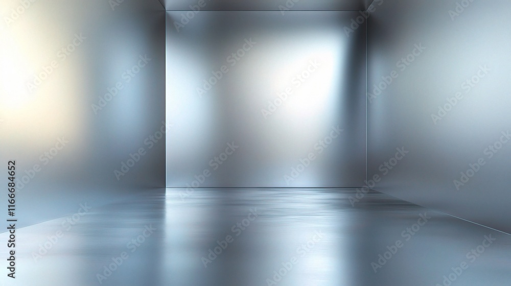 Aufkleber smooth silver abstract background with gradient for elegant designs