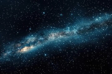 Fototapeta premium A stunning view of a galaxy filled with stars and cosmic dust.