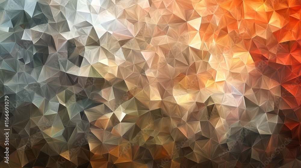 Poster abstract and colorful polygon background made with minimalist design