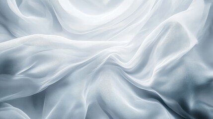 Fototapeta premium A soft abstract background featuring flowing waves in shades of white and light gray.