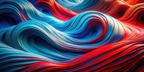 Abstract red and blue swirling texture, perfect modern backdrop for artistic product photography.