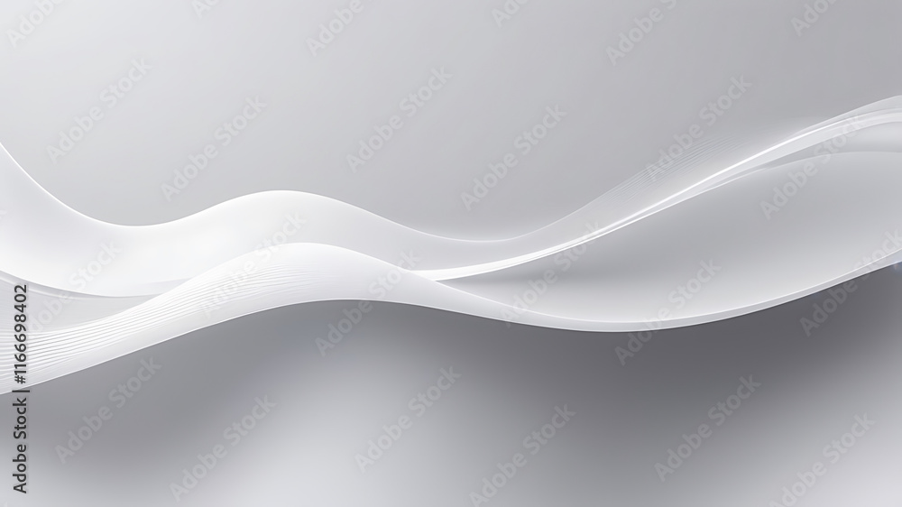 Poster abstract grey and background poster with dynamic waves. technology network vector illustration, ai