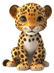 PNG Baby Leopard leopard illustration wildlife.