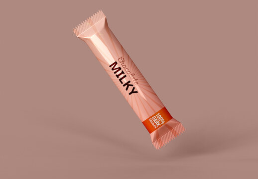 Glossy Snack Bar Mockup
