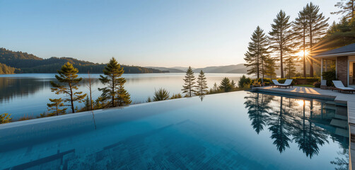 Fototapeta premium Lakeside Paradise: 