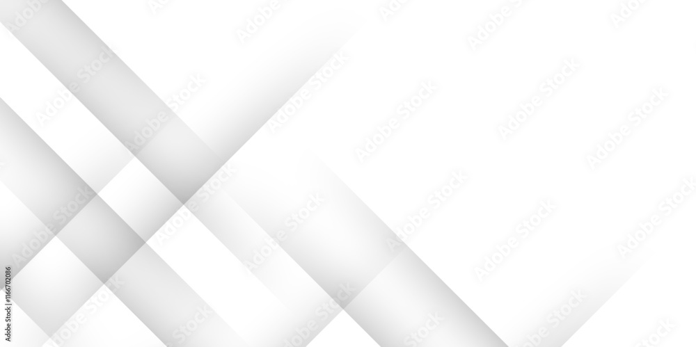 Fototapete Elegant abstract background with grey lines with shadow. modern abstract gray line light dynamic shape composition background. Gray and white geometric background with copy space. , Modern design.	
