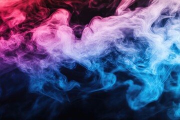 Obraz premium Smoke on black background