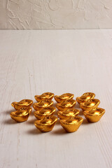 chinese new year ornament element photo flower gold blossom traditional photo asian background red