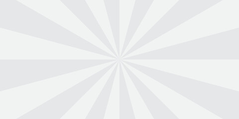   Vector sunburst pattern white and gray design. Vintage sunrays illustration swirl grunge backdrop line. sun beam vector banner design and comic burst gradient concept pattern. © MOHART PARK