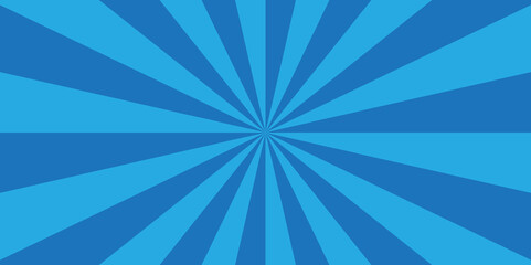 Background sunburst pattern blue design. Vintage sunrays illustration swirl grunge backdrop line. sun beam vector banner design and comic burst gradient concept pattern.