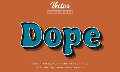 Dope text effects with 80s color style