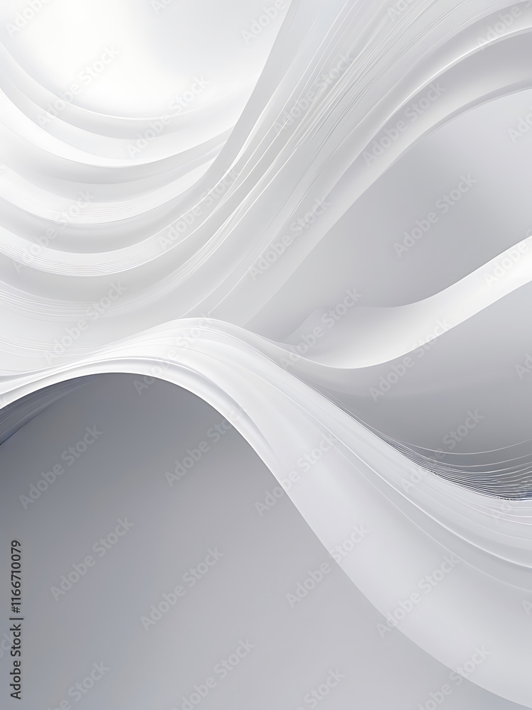 Poster abstract grey and background poster with dynamic waves. technology network vector illustration, ai