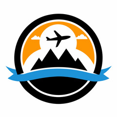 Modern Travel Logo for Blogs and Vlogs on a Clean White Background