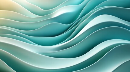 Fototapeta premium Dynamic turquoise olive gradient background, soft edges texture, desktop backdrop, retro-inspired, Generative AI