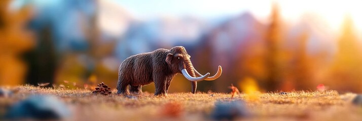 wooly mammoth in nature