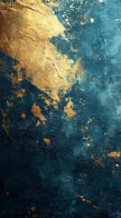 Obraz premium Grainy golden cyan gradient background, shimmering textures texture, web banner, retro-inspired, Generative AI
