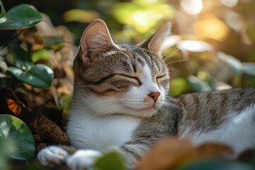 Fototapeta premium Cat in Bush