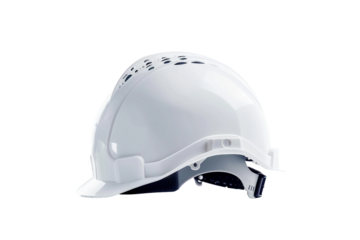 Affordable Industrial Safety Helmet for Budget-Conscious Workers Isolated on Transparent Background