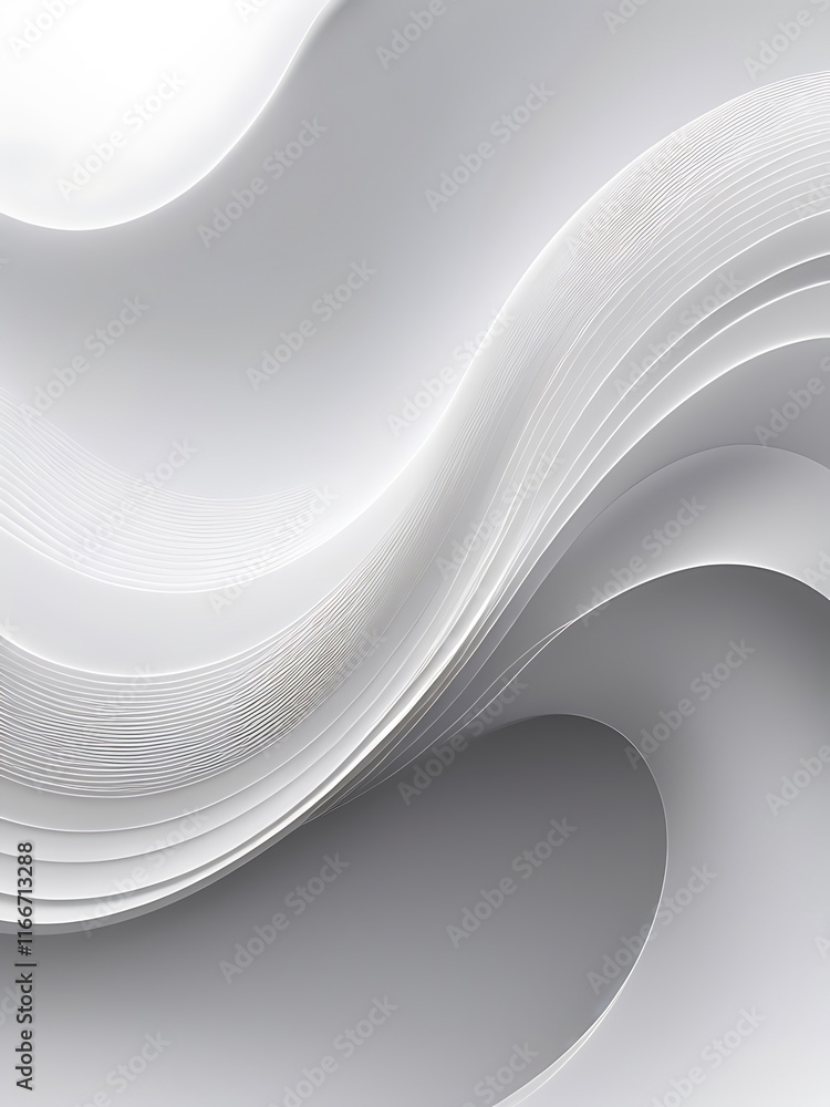 Poster abstract grey and background poster with dynamic waves. technology network vector illustration, ai
