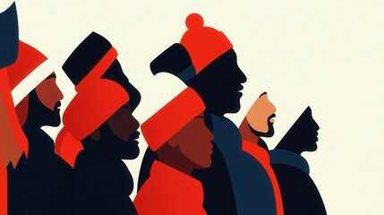 A diverse group of people gathered in a park, forming an impromptu choir, celebrating the universal language of music on World Choral Day