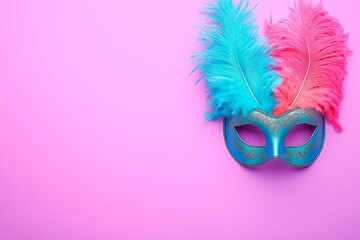 Colorful carnival mask for Venetian festivities