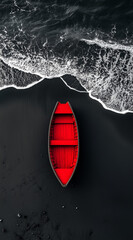 red buoy on the water