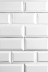 White Tiled Wall Close Up