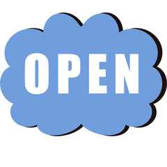 Sign, open