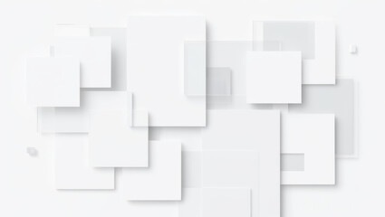 Abstract Composition of Overlapping Squares.