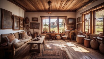 living room with fireplace