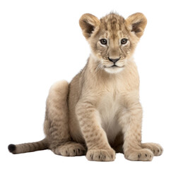 PNG Lion Cub Sitting wildlife sitting animal.