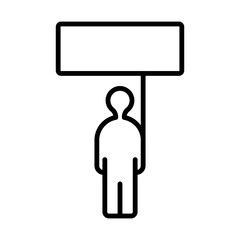 Public Demonstration icon Design