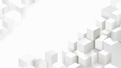 Obraz premium Geometric Shapes Creating Depth and Space