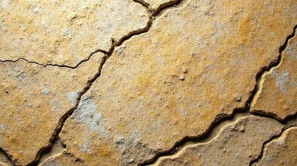 Obraz premium Abstract Texture of Cracked and Weathered Earth Surface Showing Signs of Erosion and Age