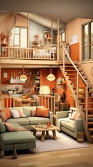 room castle HD 8K wallpaper Stock Photographic Image