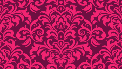 Damask seamless pattern element. Elegant luxury texture for wallpapers, backgrounds and page fill.