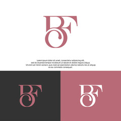 Logo BF, FB Concept Logo Letter