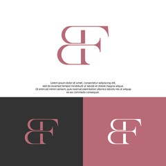 Logo BF, FB Concept Logo Letter