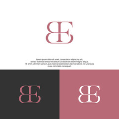 Logo BF, FB Concept Logo Letter
